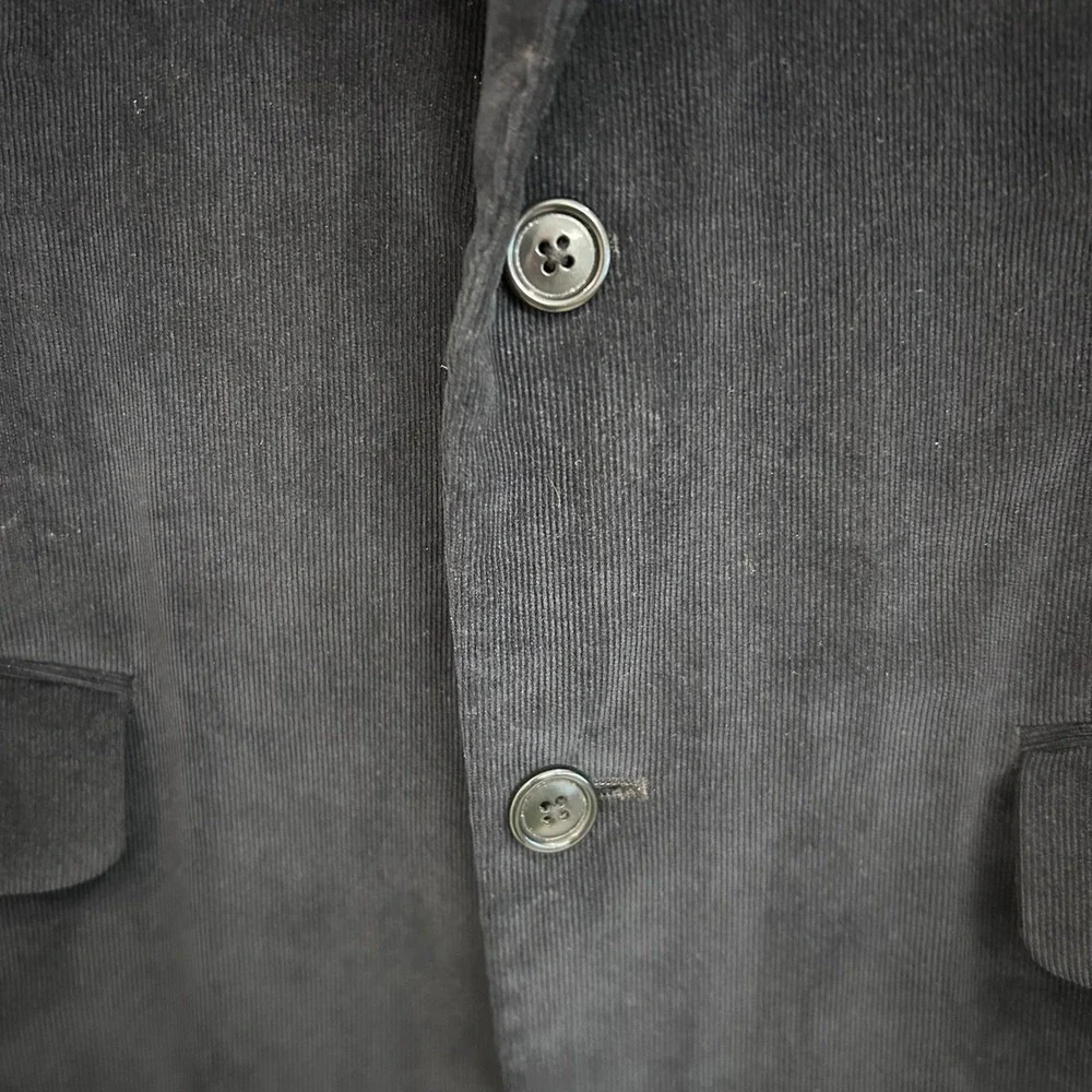 Calvin Klein Men's Black Corduroy Blazer Sport Coat‎ Jacket Size 40S EUC Retro